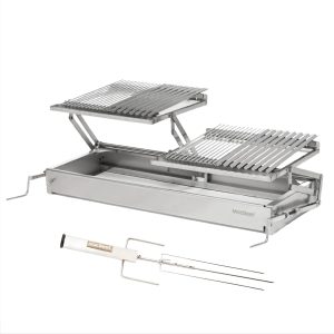 Pack parrilla doble alzador spiedo